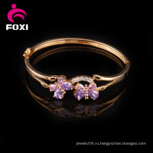 Wuzhou Foxi Оптовые ювелирные изделия с золотым покрытием Zircon Bangles для женщин